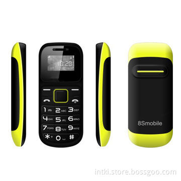 1.2-inch multi-feature phone, Spreadtrum6531D QQVGA 128*160 pixels 400mAh battery